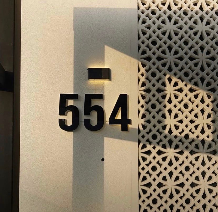 🔢 أرقام منازل أكريليك إيطالي فاخر